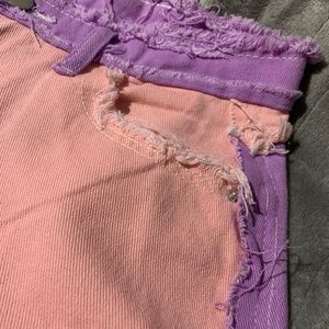 Patchwork Pink Jeans